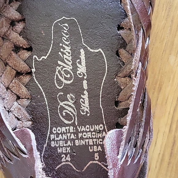 NWOT AUTHENTIC Huarache Pachuco Mexican Sandals - Picture 4 of 4